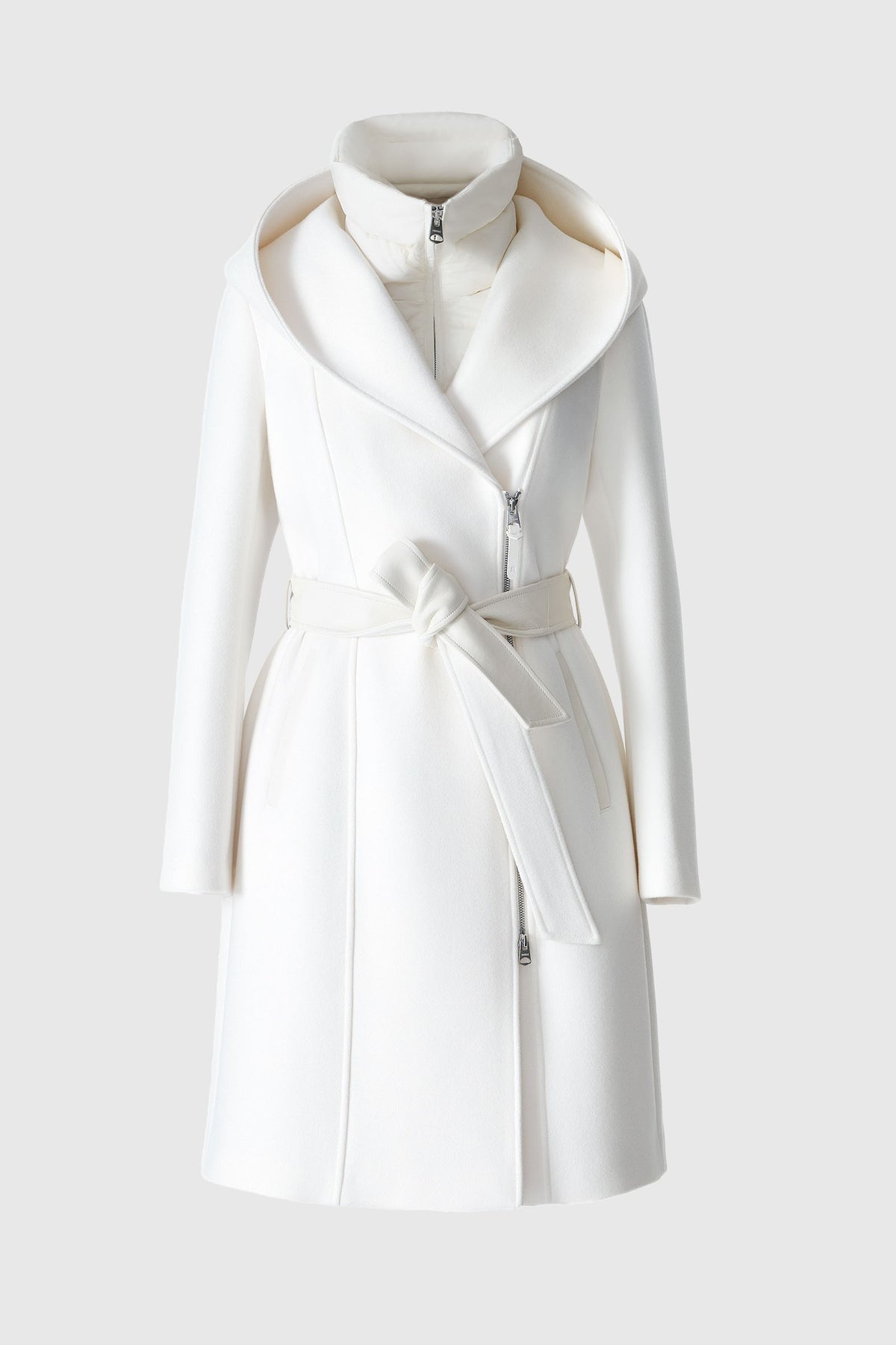 MACKAGE SHIA - SLB - 2 - in - 1 Double - Face Wool Coat With Removable Bib - Boutique Bubbles