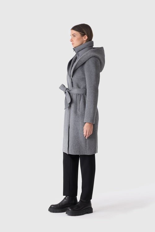 MACKAGE SHIA - SLB - 2 - in - 1 Double - Face Wool Coat With Removable Bib - Boutique Bubbles