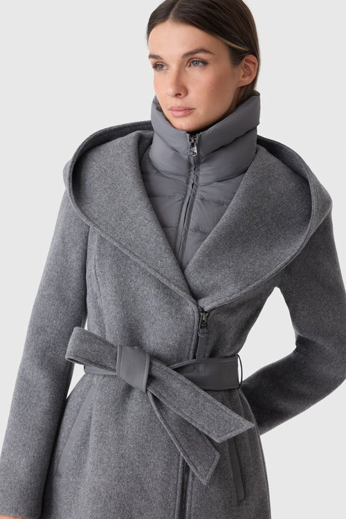 MACKAGE SHIA - SLB - 2 - in - 1 Double - Face Wool Coat With Removable Bib - Boutique Bubbles