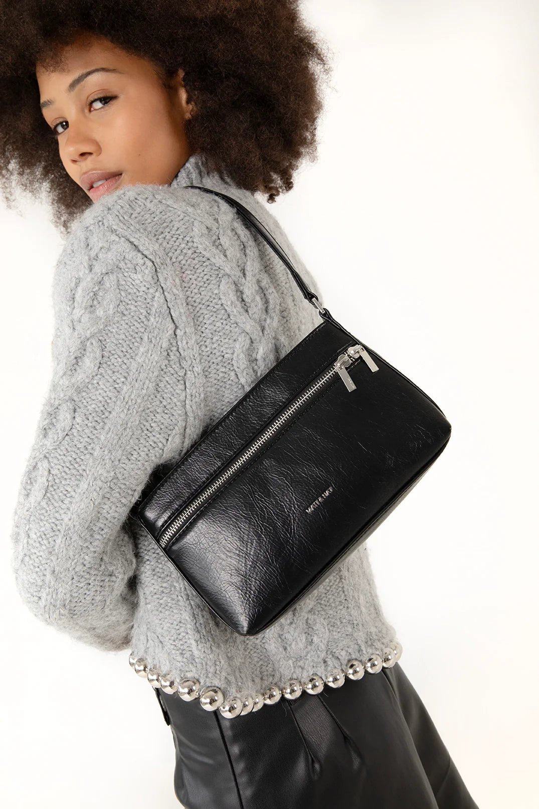 MATT&NAT - MALENE SM Small Vegan Shoulder Bag – Theme - Boutique Bubbles
