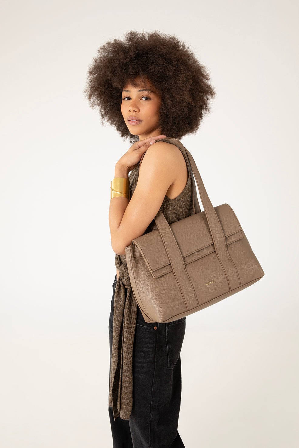 MATT&NAT - MOLLY Vegan Tote Bag – Grain - Boutique Bubbles