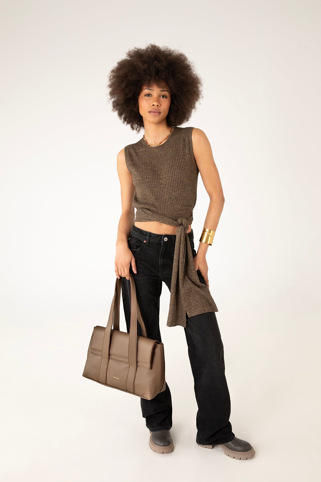 MATT&NAT - MOLLY Vegan Tote Bag – Grain - Boutique Bubbles