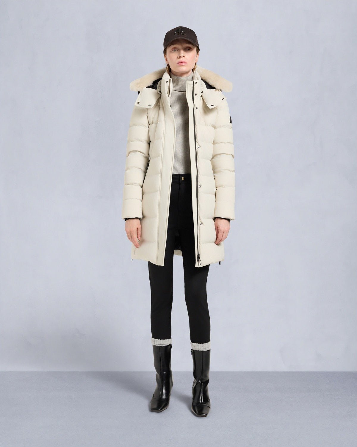 MOOSE KNUCKLES - WATERSHED SHEARLING PARKA - M34LP228S - Boutique Bubbles