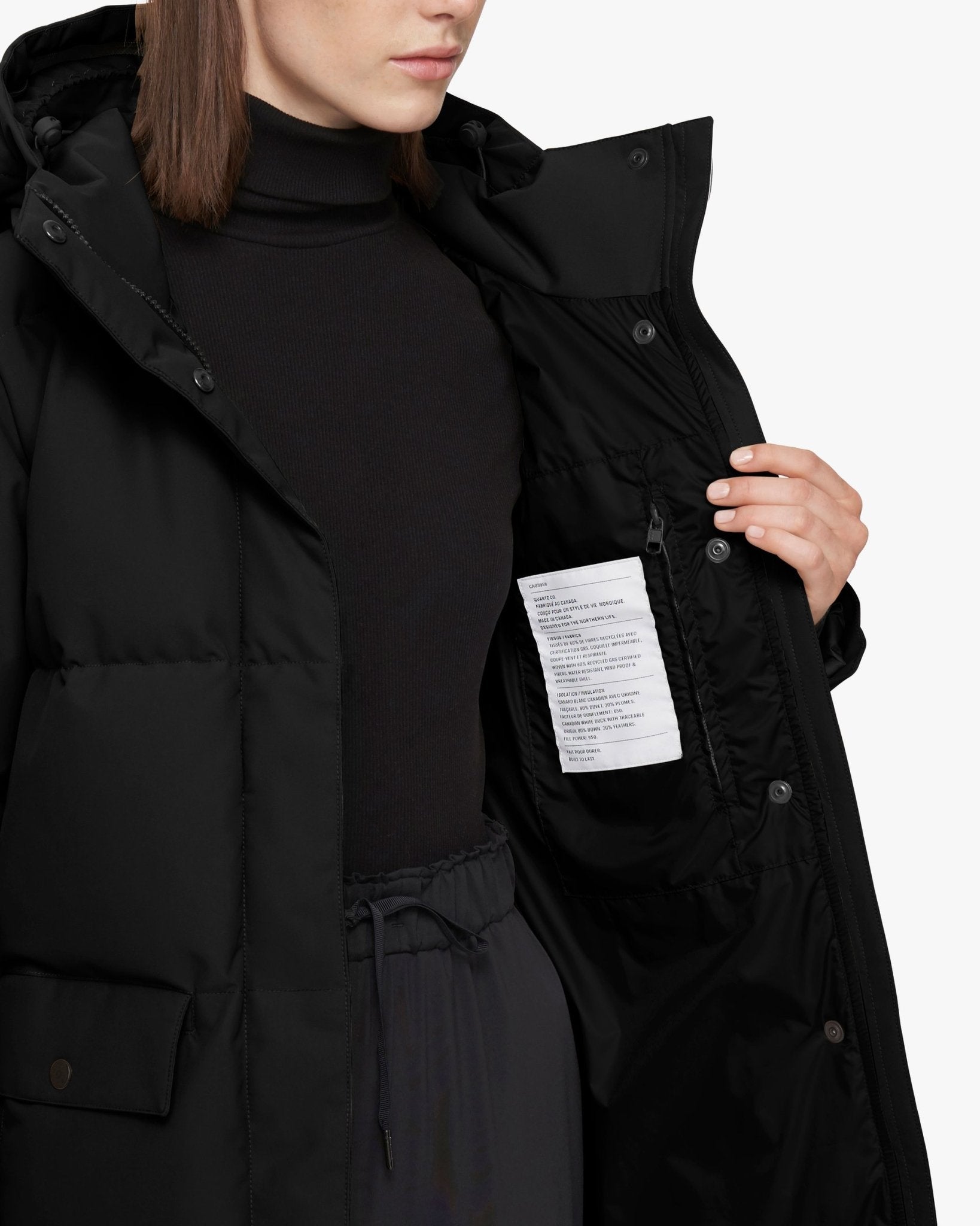 QUARTZ Co CHLOE 2.0 NF - Hooded Down Winter Jacket - FINAL SALE - Boutique Bubbles