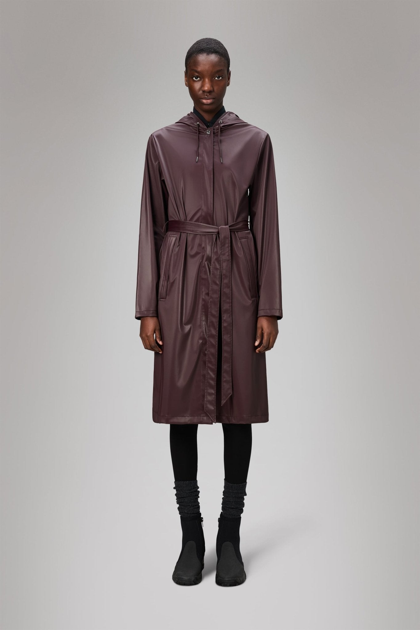 RAINS A - LINE Longer W Jacket W3 - Boutique Bubbles