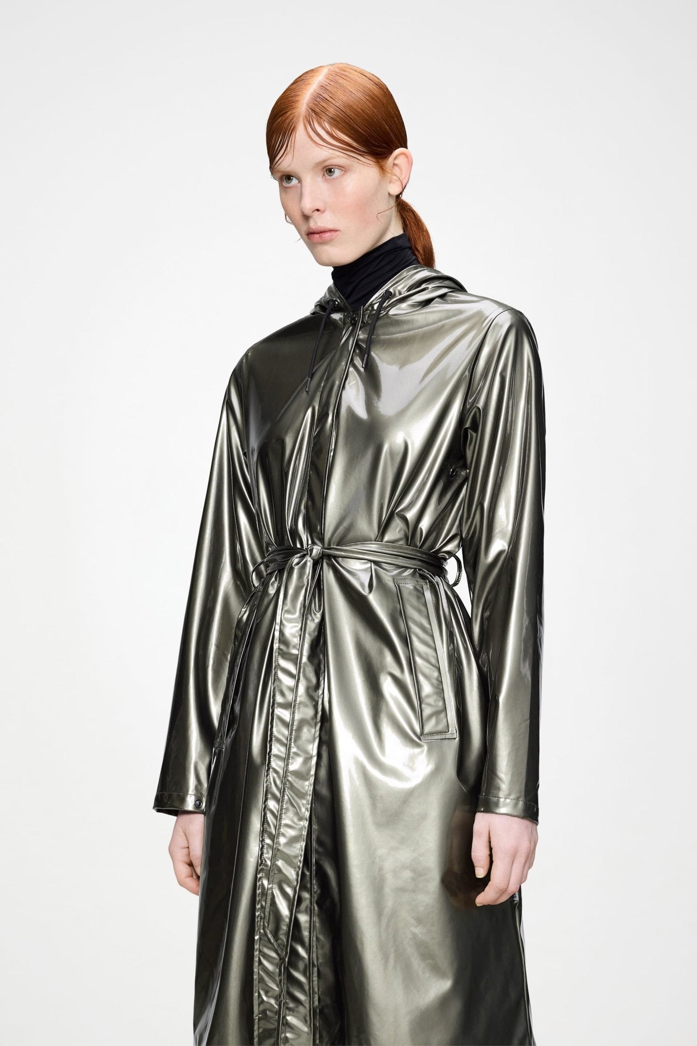 RAINS A - LINE Longer W Jacket W3 - Boutique Bubbles