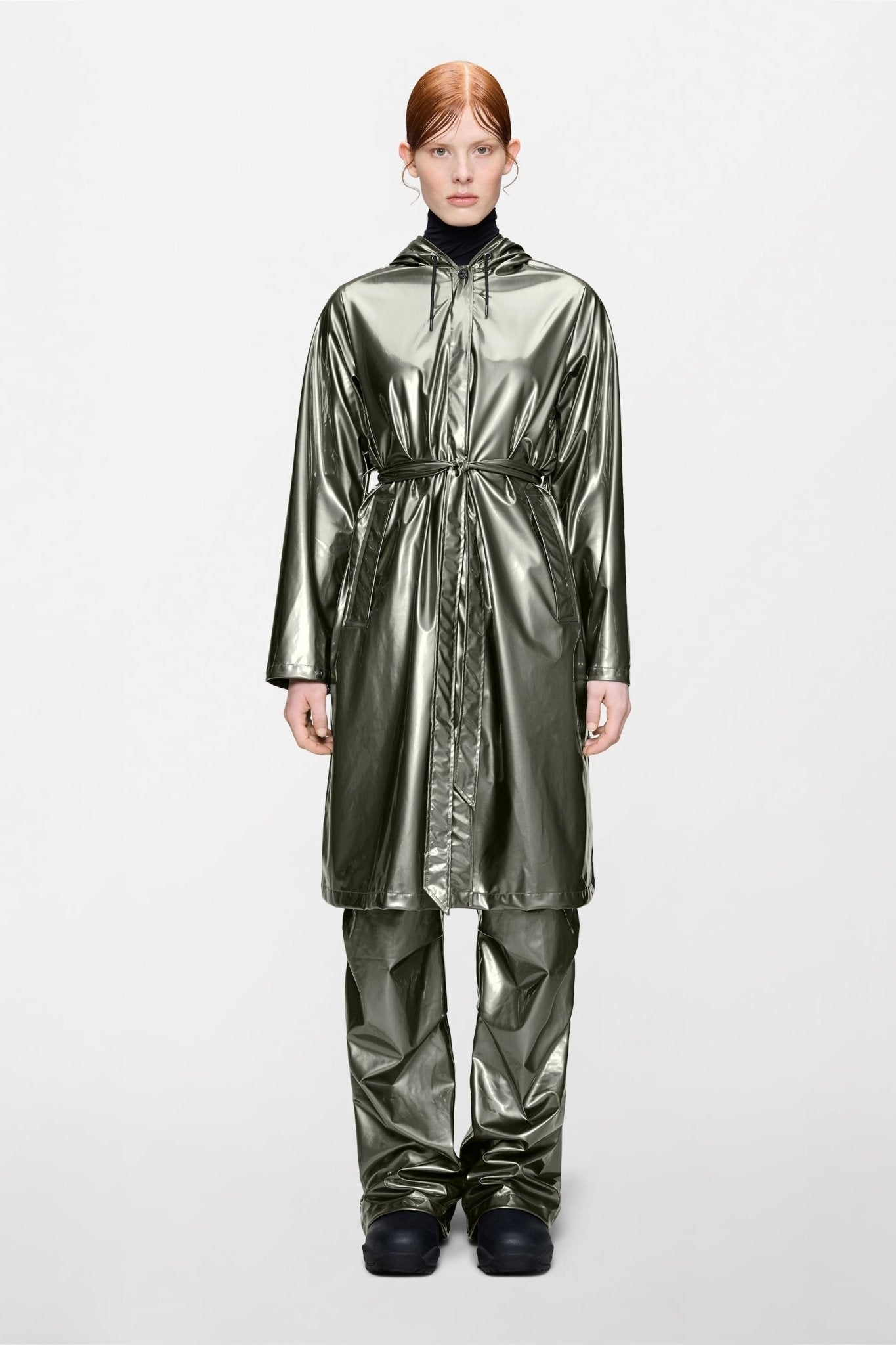 RAINS A - LINE Longer W Jacket W3 - Boutique Bubbles