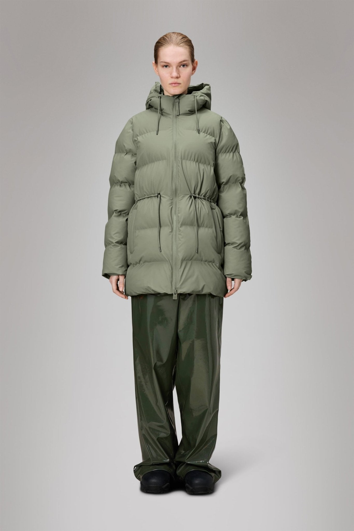 RAINS ALTA Long Puffer String W Jacket W3T4 - Boutique Bubbles
