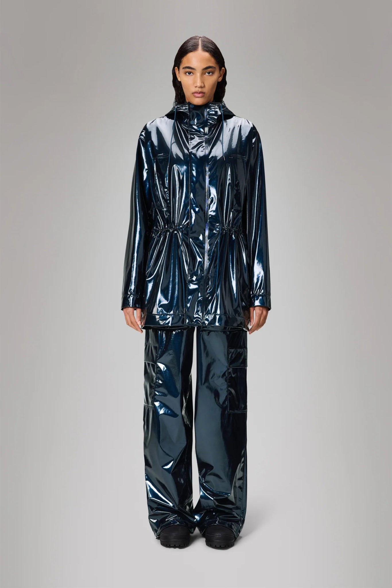 RAINS Bold Long Jacket W3 - Boutique Bubbles