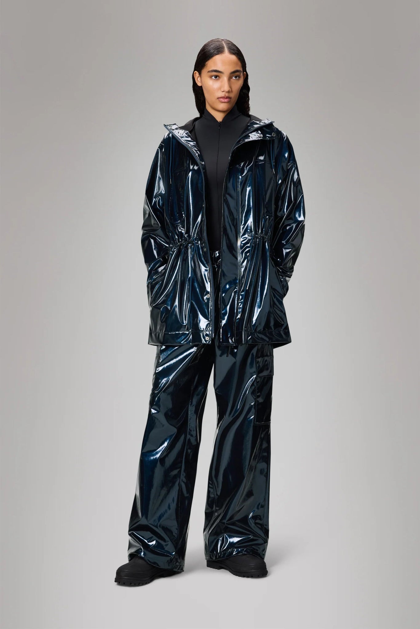 RAINS Bold Long Jacket W3 - Boutique Bubbles