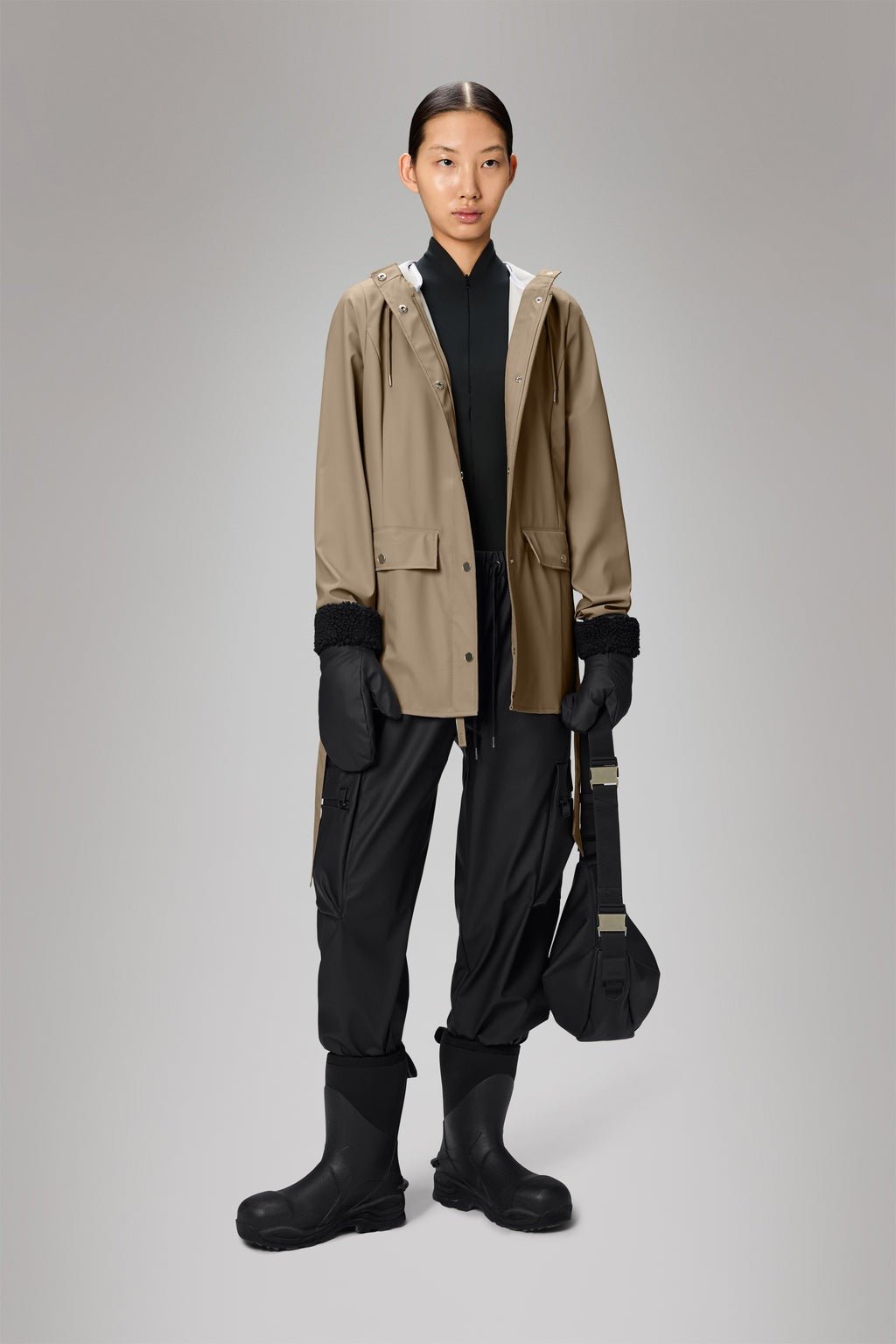 RAINS Curve Jacket W3 - Boutique Bubbles