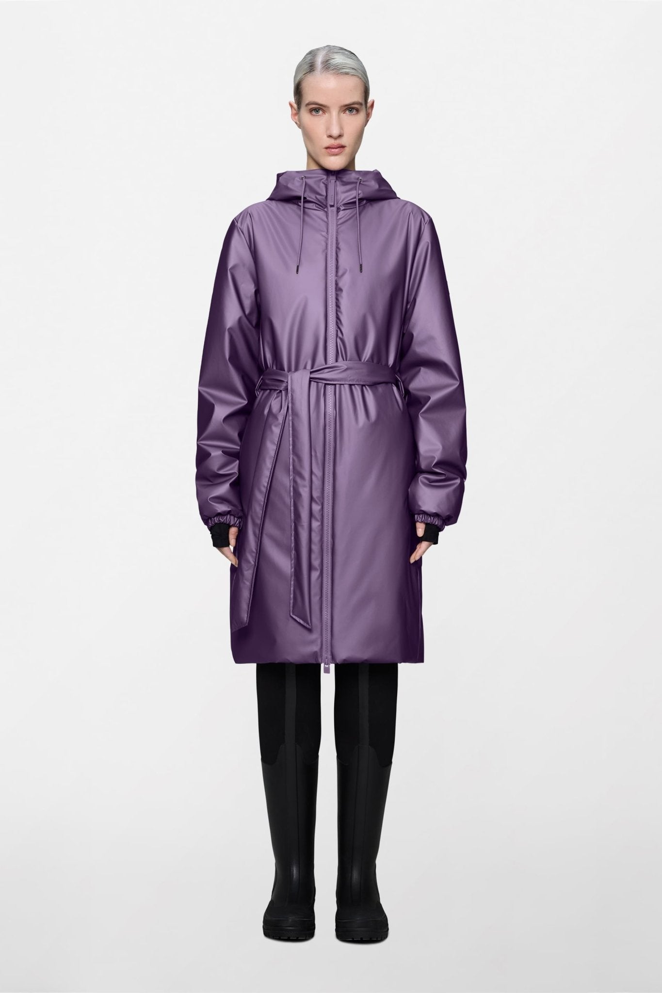 RAINS LOHJA Long Insulated Curve Jacket W3T2 - Boutique Bubbles