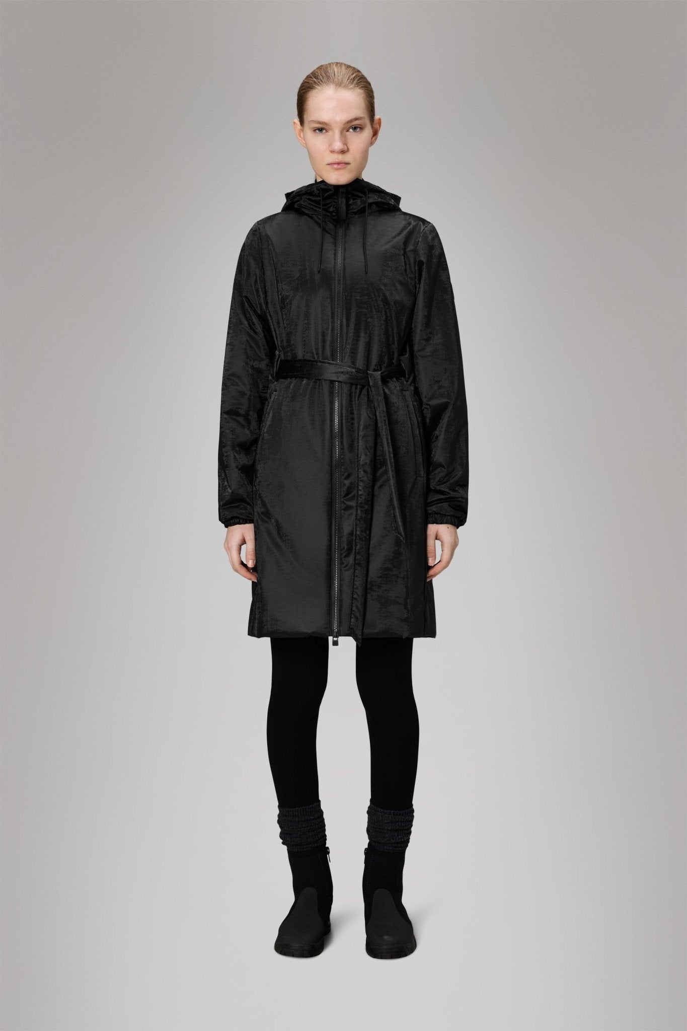 RAINS LOHJA Long Insulated Curve Jacket W3T2 - Boutique Bubbles