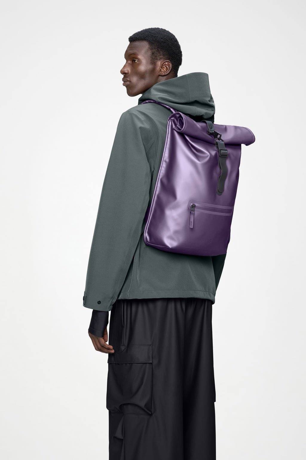 RAINS ROLLTOP Rucksack W3 - Boutique Bubbles
