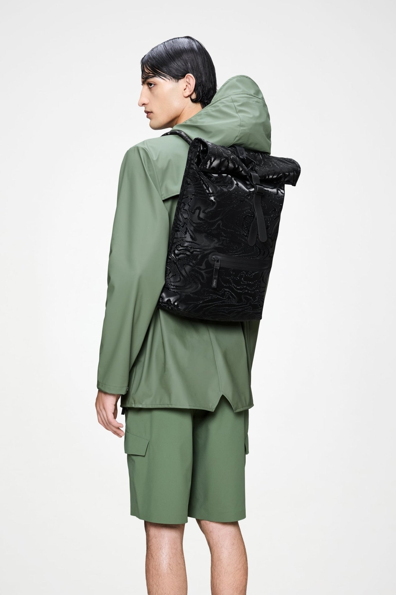 RAINS ROLLTOP Rucksack W3 - Boutique Bubbles