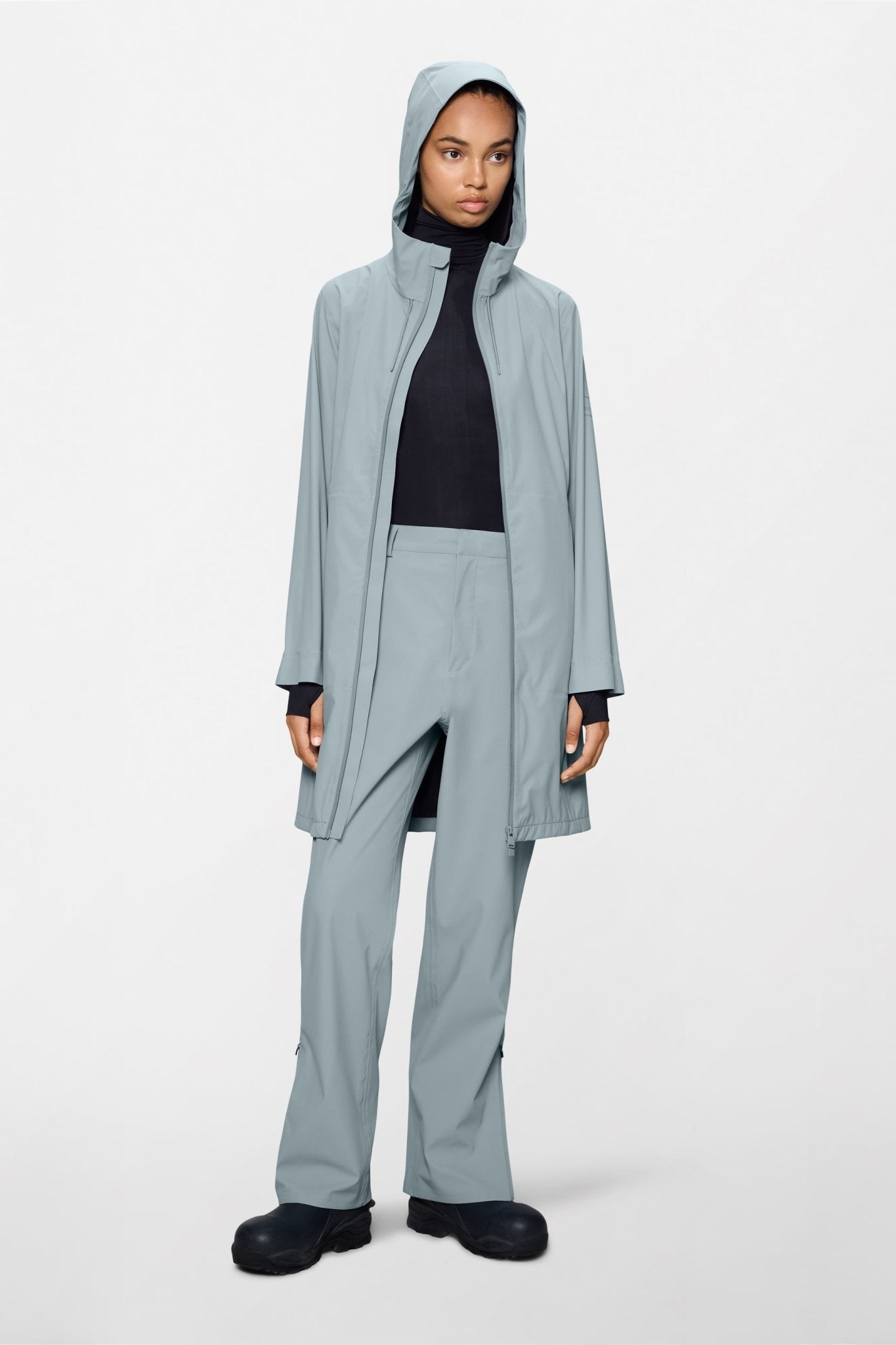 RAINS Suva Hardshell Long W Jacket W3 - Boutique Bubbles