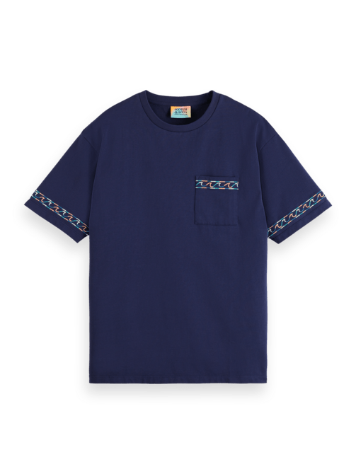 SCOTCH&SODA - Placed Embroidery T-shirt - Boutique Bubbles