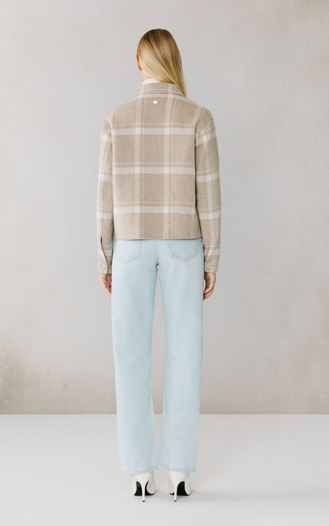 SOIA&KYO AUDRIANA - Plaid Wool Coat - Boutique Bubbles