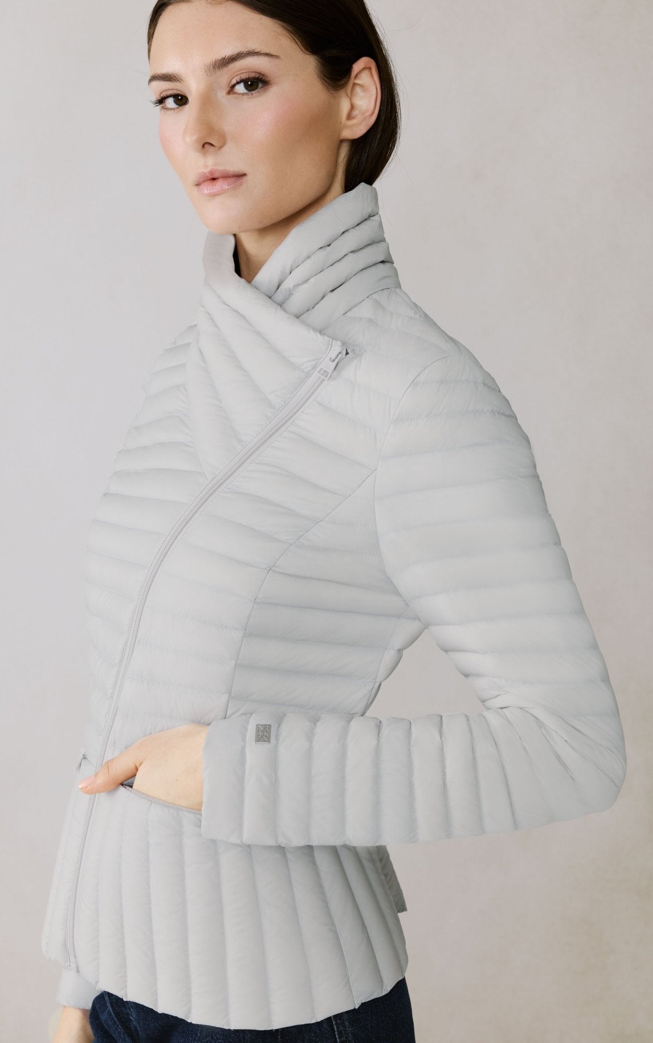 SOIA&KYO BRANDY - Sustainable Slim - Fit Ultra - Lightweight Down Jacket - Boutique Bubbles