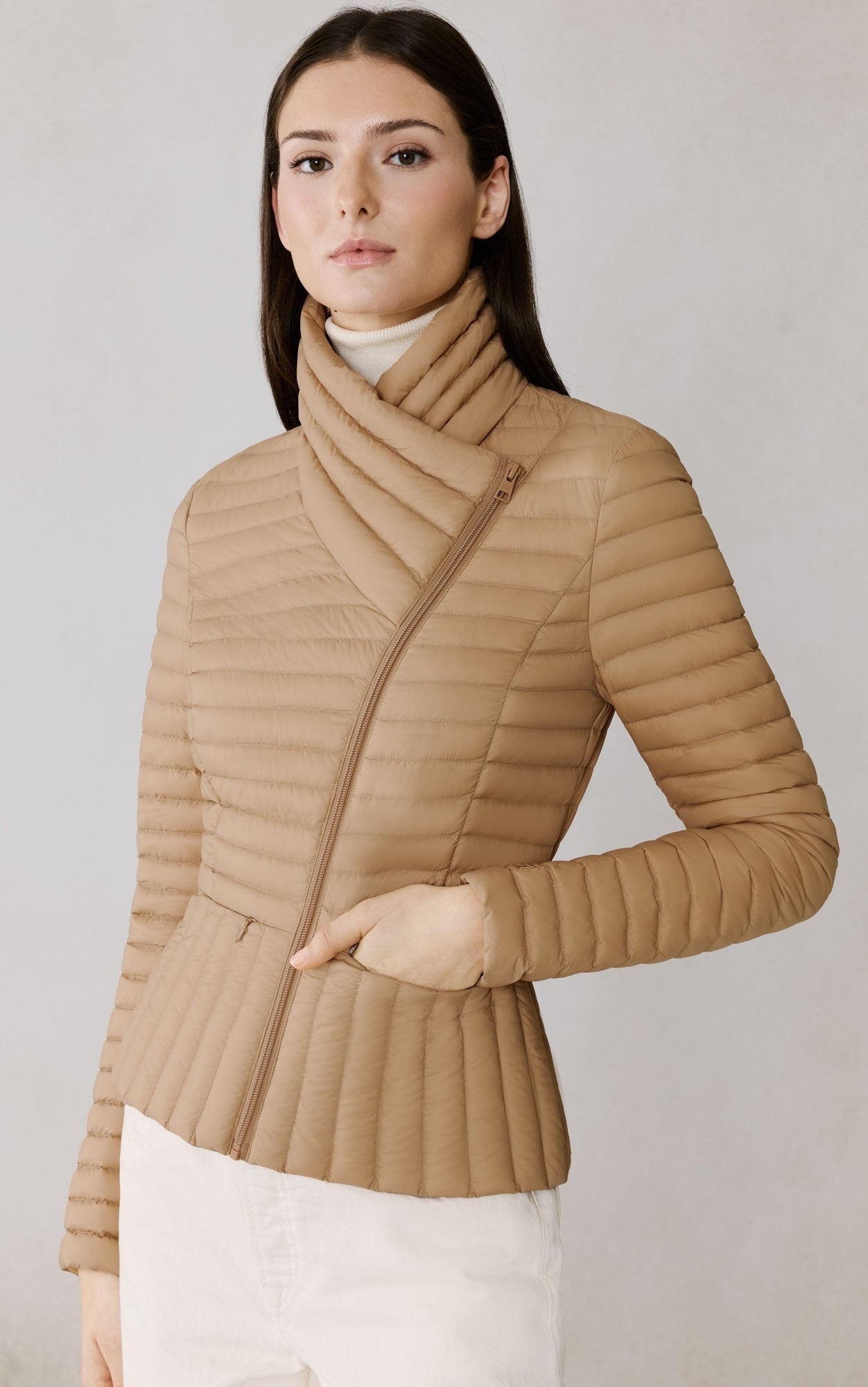 SOIA&KYO BRANDY - Sustainable Slim - Fit Ultra - Lightweight Down Jacket - Boutique Bubbles