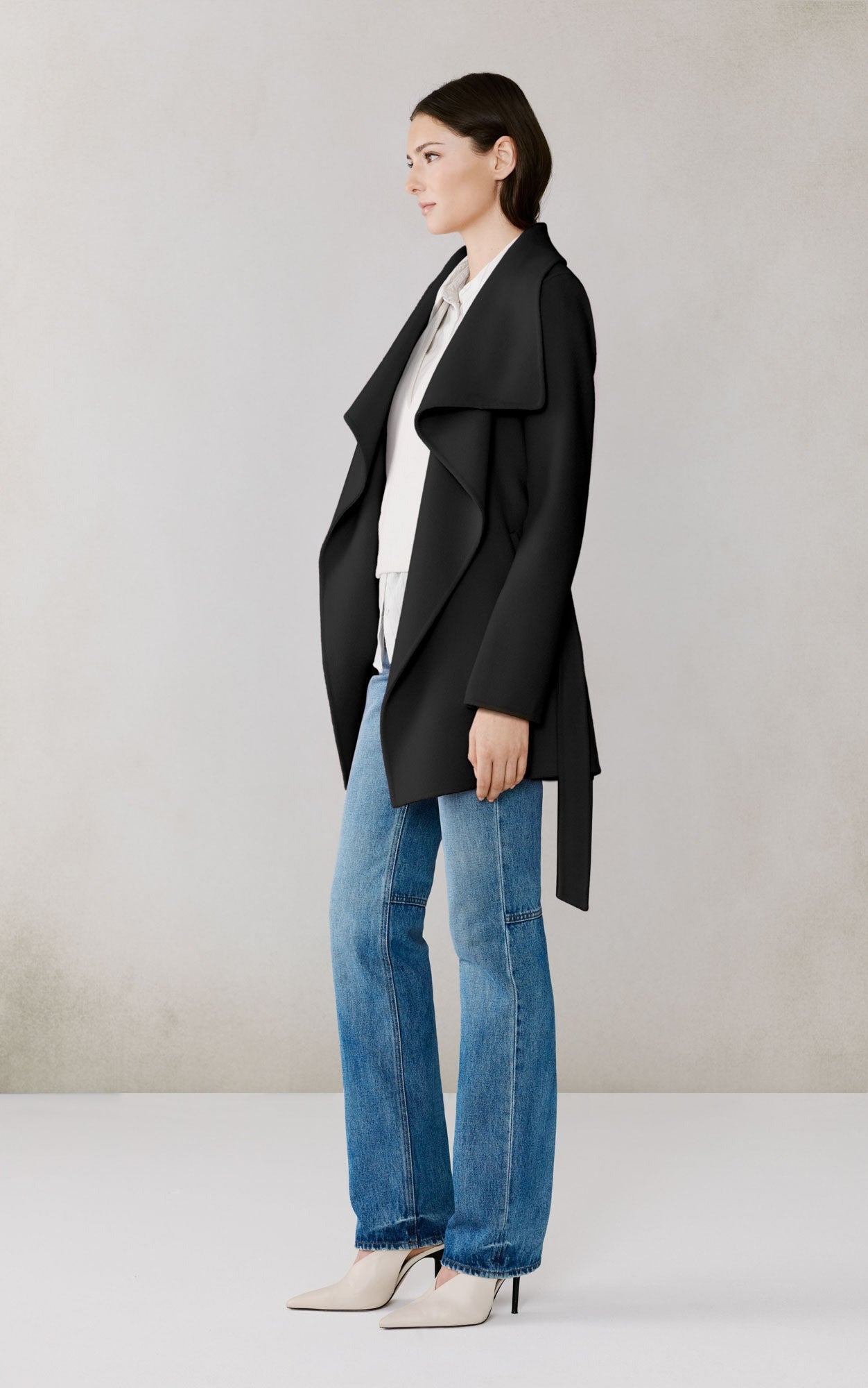 SOIA&KYO BRITTA - U - Double Face Wool Wrap Coat - Boutique Bubbles