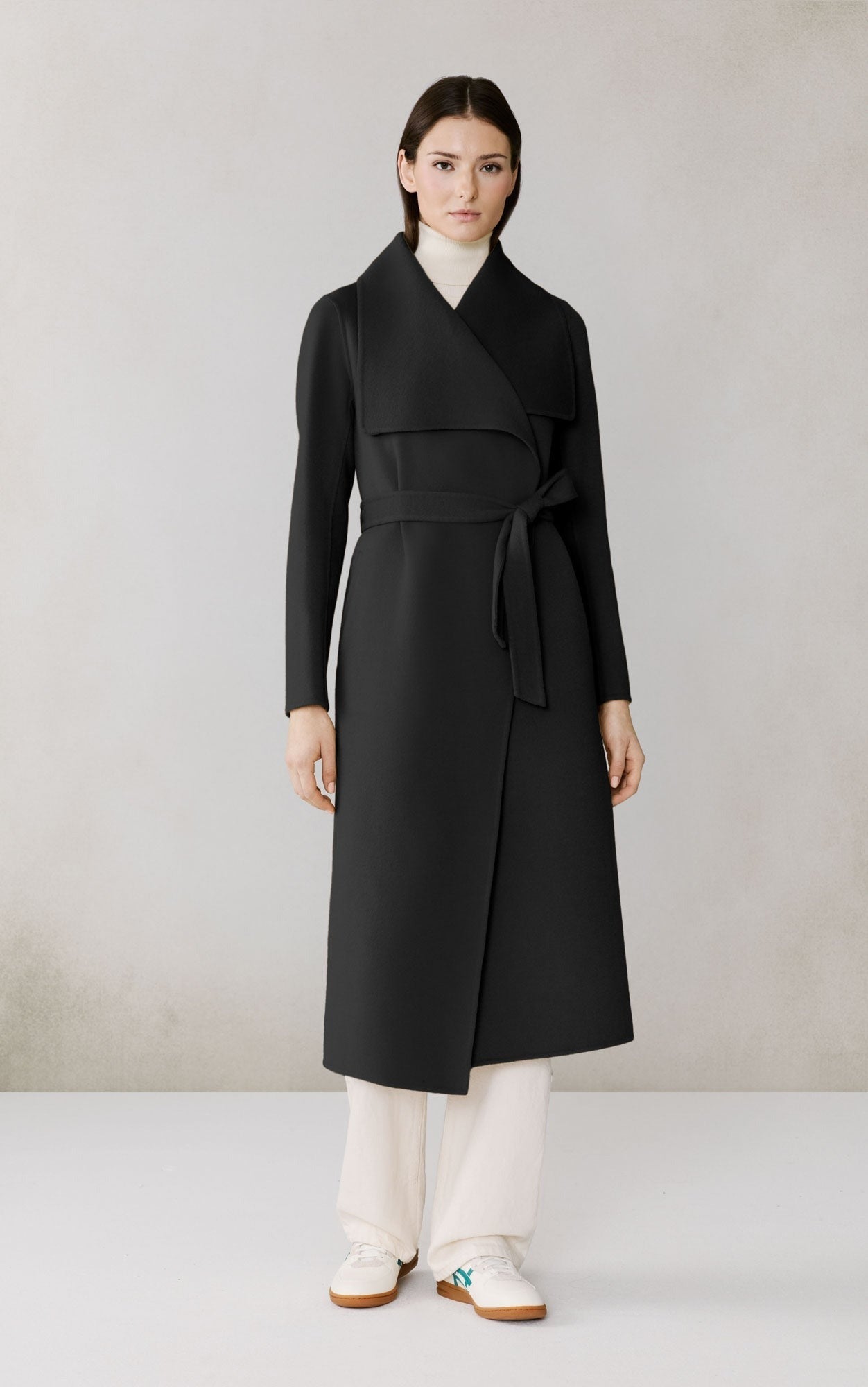SOIA&KYO BRITTA - U - Double Face Wool Wrap Coat - Boutique Bubbles