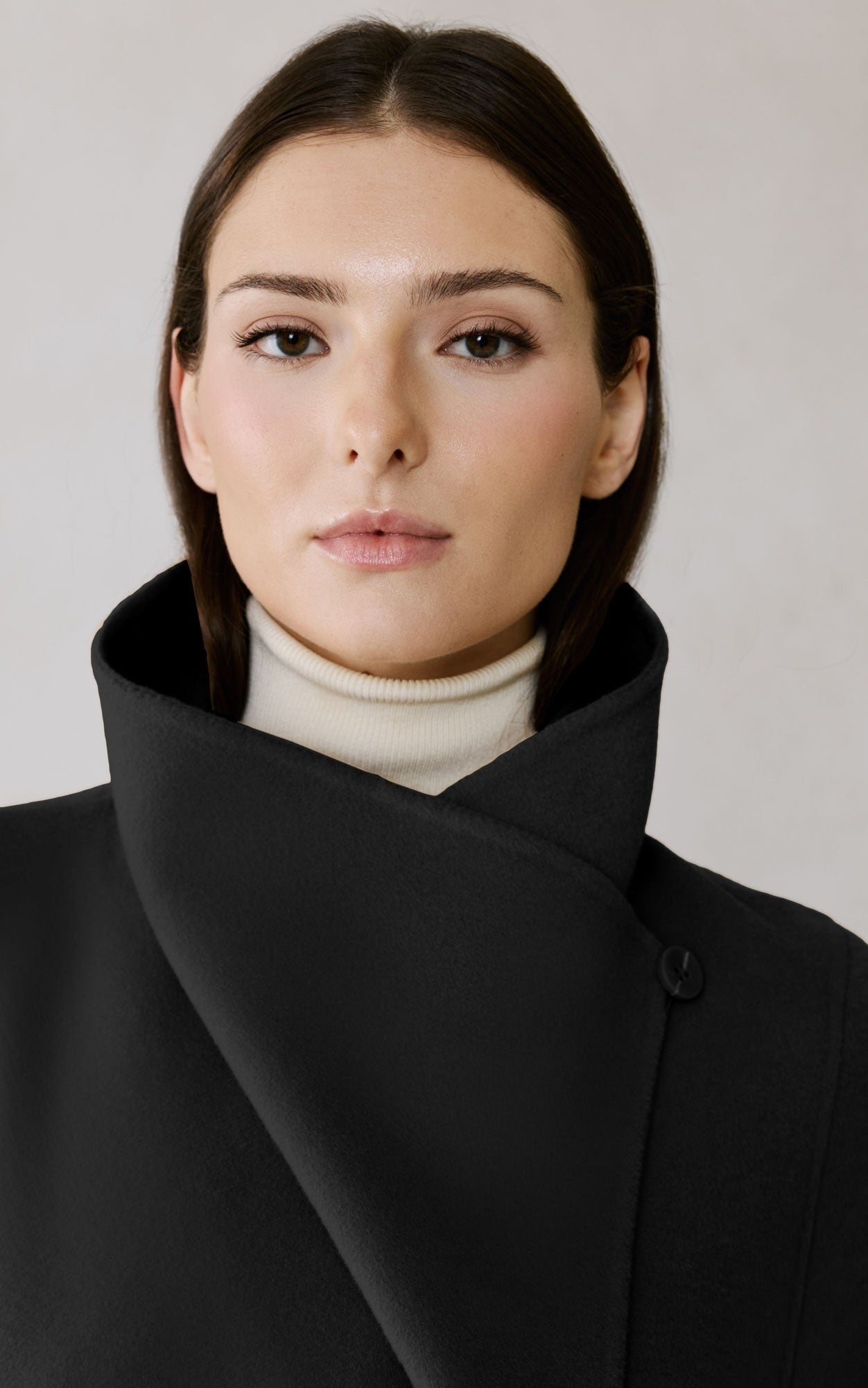 SOIA&KYO BRITTA - U - Double Face Wool Wrap Coat - Boutique Bubbles