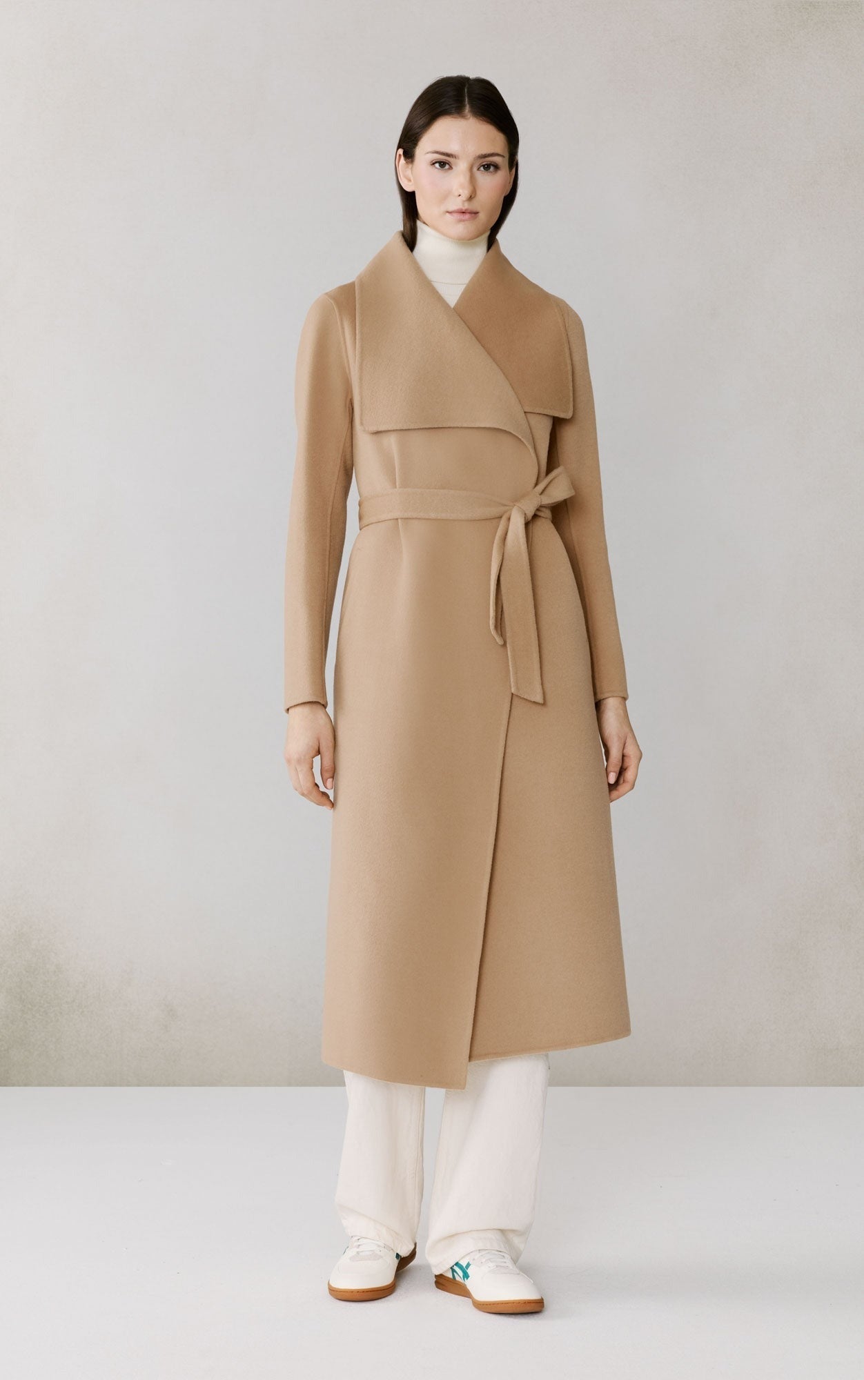 SOIA&KYO BRITTA - U - Double Face Wool Wrap Coat - Boutique Bubbles
