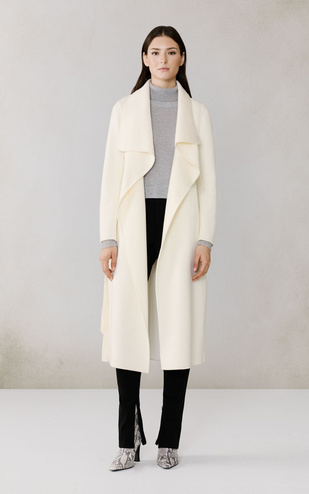 SOIA&KYO BRITTA - U - Double Face Wool Wrap Coat - Boutique Bubbles