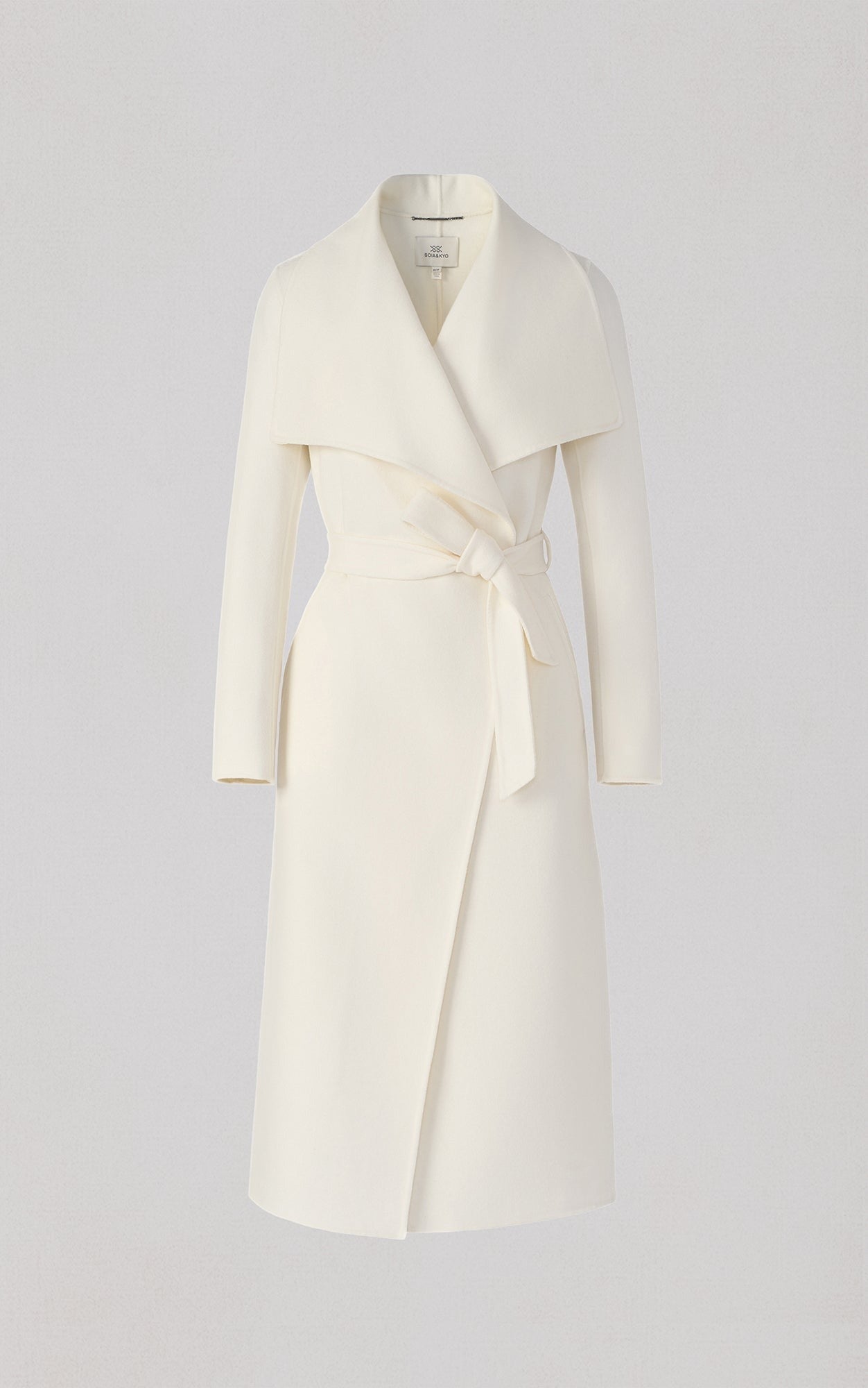 SOIA&KYO BRITTA - U - Double Face Wool Wrap Coat - Boutique Bubbles