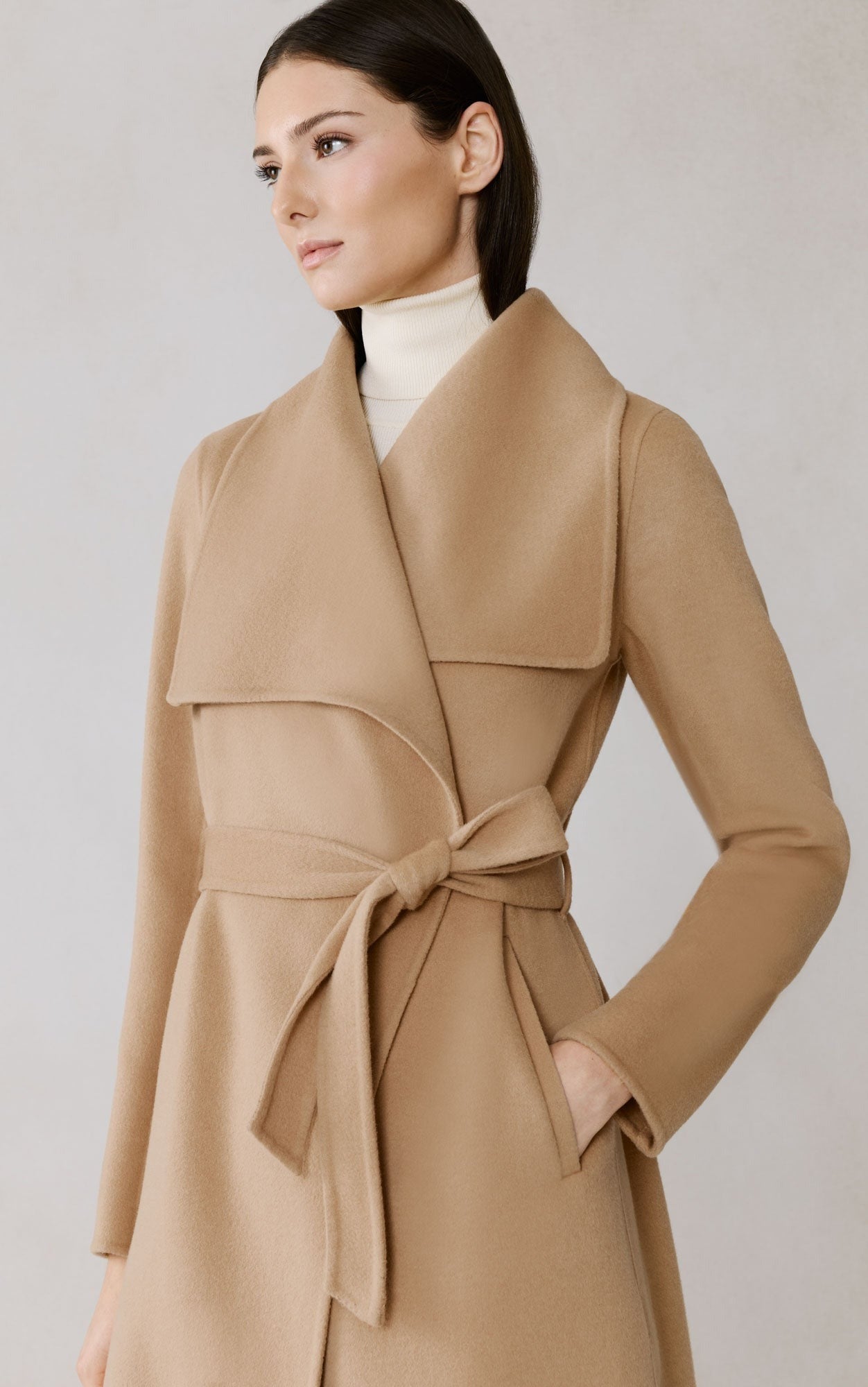 SOIA&KYO BRITTA - U - Double Face Wool Wrap Coat - Boutique Bubbles