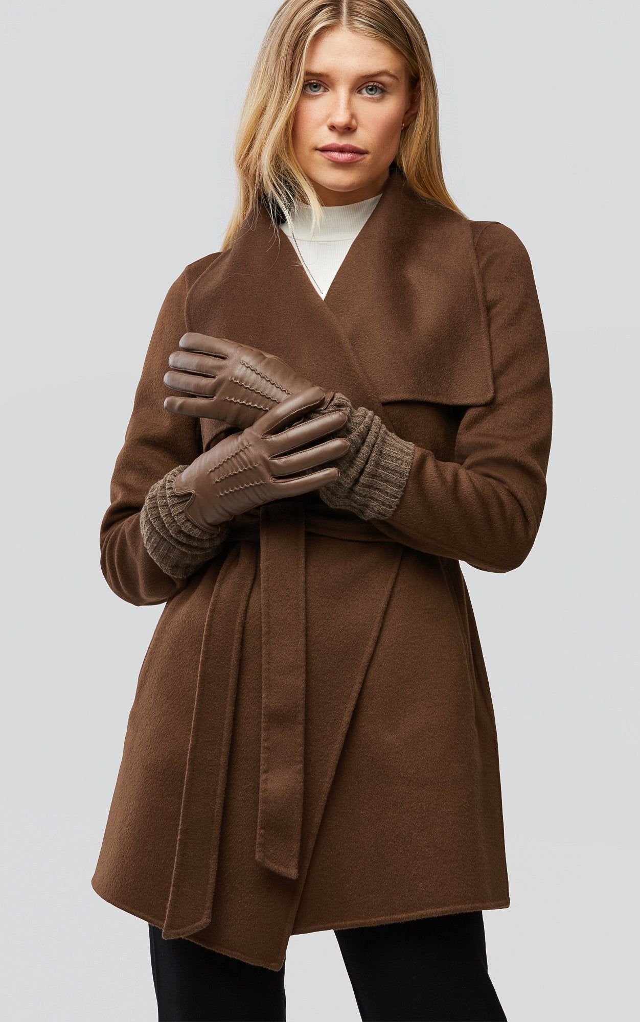 SOIA&KYO CARMEL-N - leather gloves with knit lining