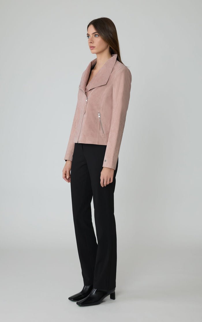 SOIA&KYO CATHERINE - Suede Moto Jacket - Boutique Bubbles