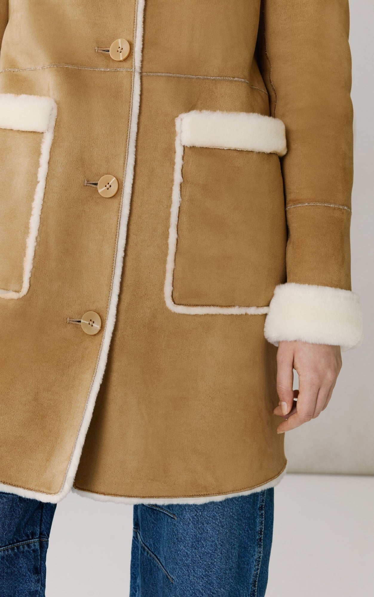 SOIA&KYO CHRISTINE - Faux Sherpa Coat - Boutique Bubbles