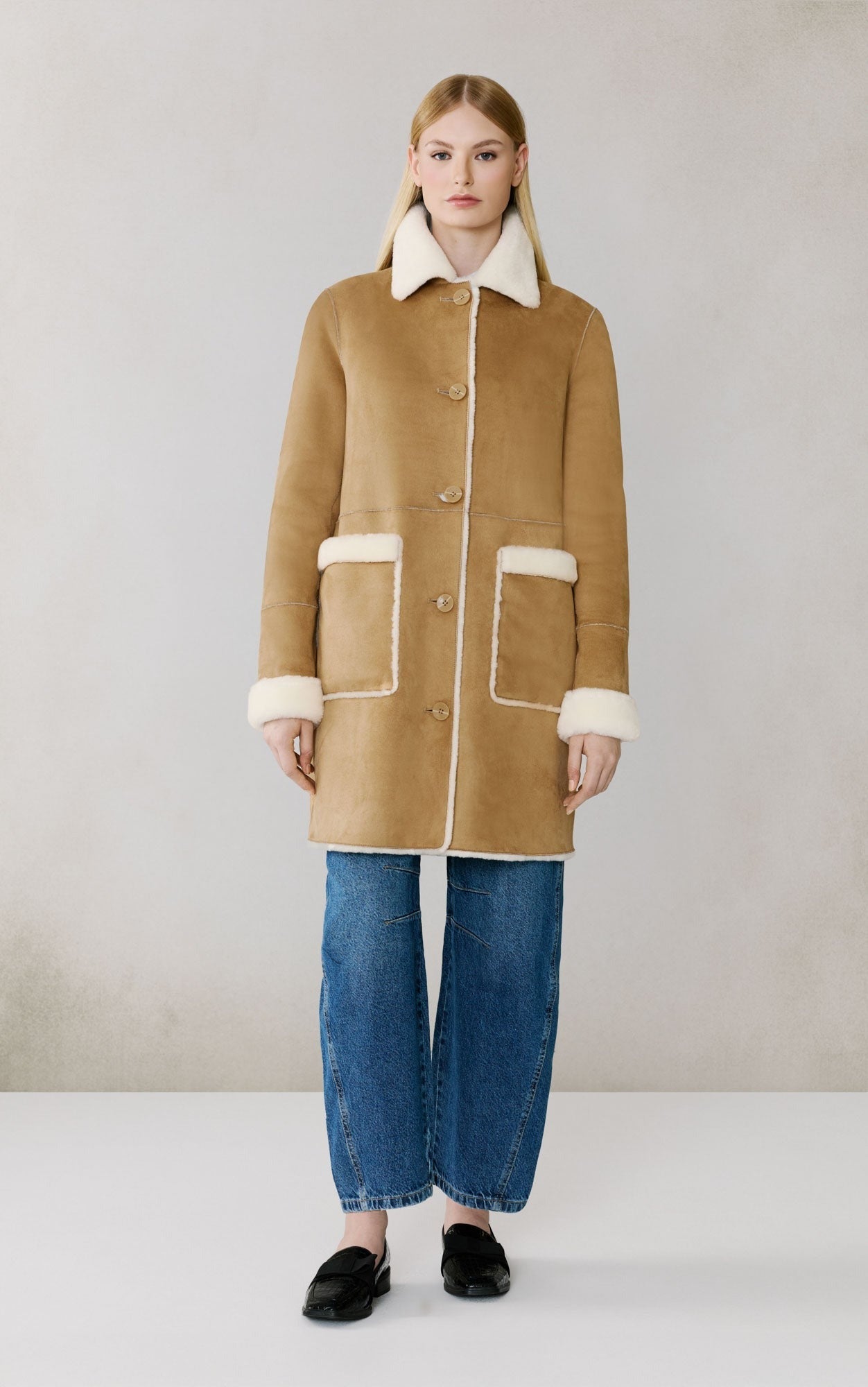 SOIA&KYO CHRISTINE - Faux Sherpa Coat - Boutique Bubbles