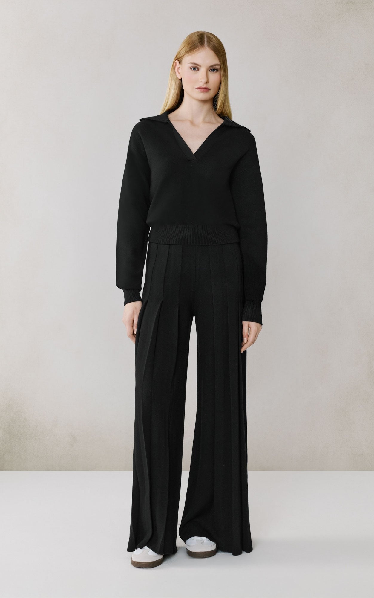 SOIA&KYO DARA - Pleated Wide Leg Pant - Boutique Bubbles
