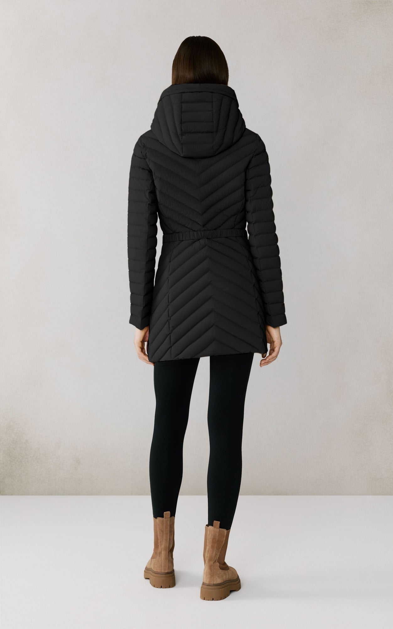 SOIA&KYO ESTELLE - Stretch Down Belted Coat - Boutique Bubbles