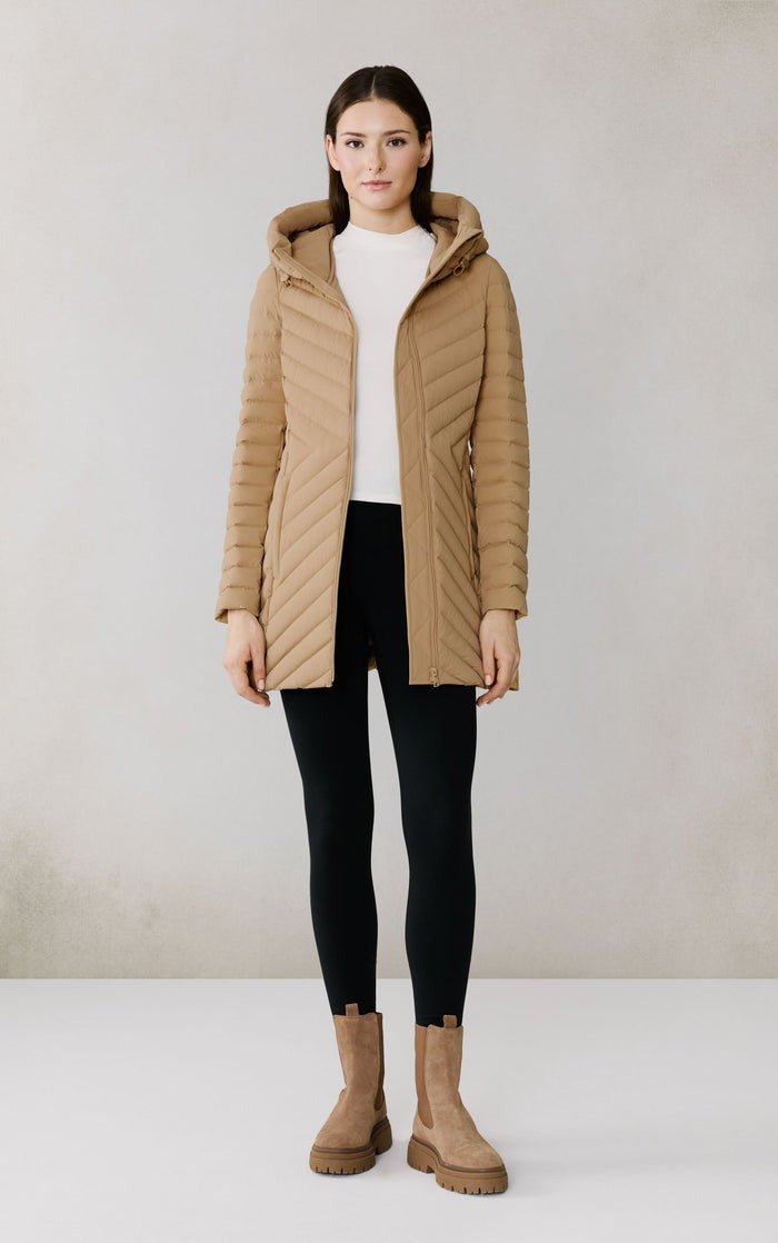 SOIA&KYO ESTELLE - Stretch Down Belted Coat - Boutique Bubbles