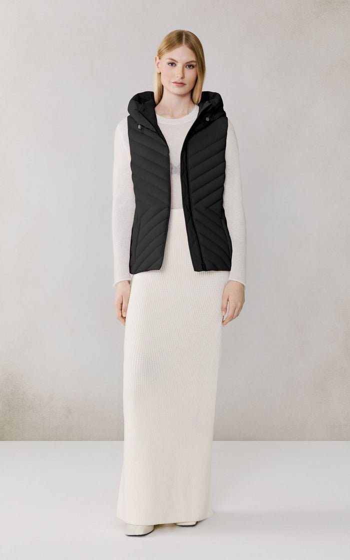 SOIA&KYO ESTELLE - VEST - Stretch Down Belted Vest - Boutique Bubbles