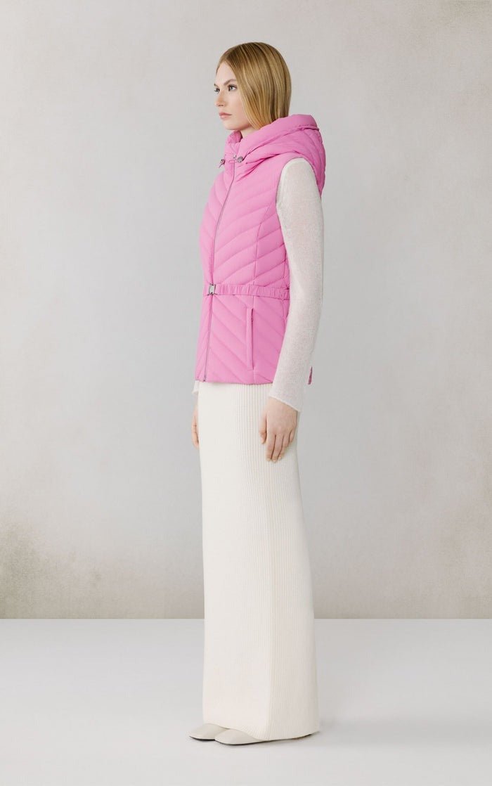 SOIA&KYO ESTELLE - VEST - Stretch Down Belted Vest - Boutique Bubbles