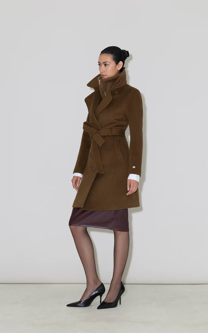SOIA&KYO FABIANNE-CY - Semi-Fitted Classic Wool Coat - Boutique Bubbles