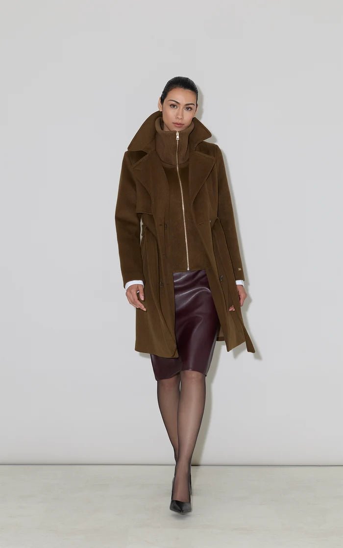 SOIA&KYO FABIANNE-CY - Semi-Fitted Classic Wool Coat - Boutique Bubbles