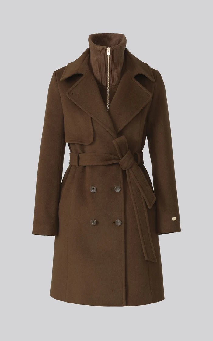 SOIA&KYO FABIANNE-CY - Semi-Fitted Classic Wool Coat - Boutique Bubbles
