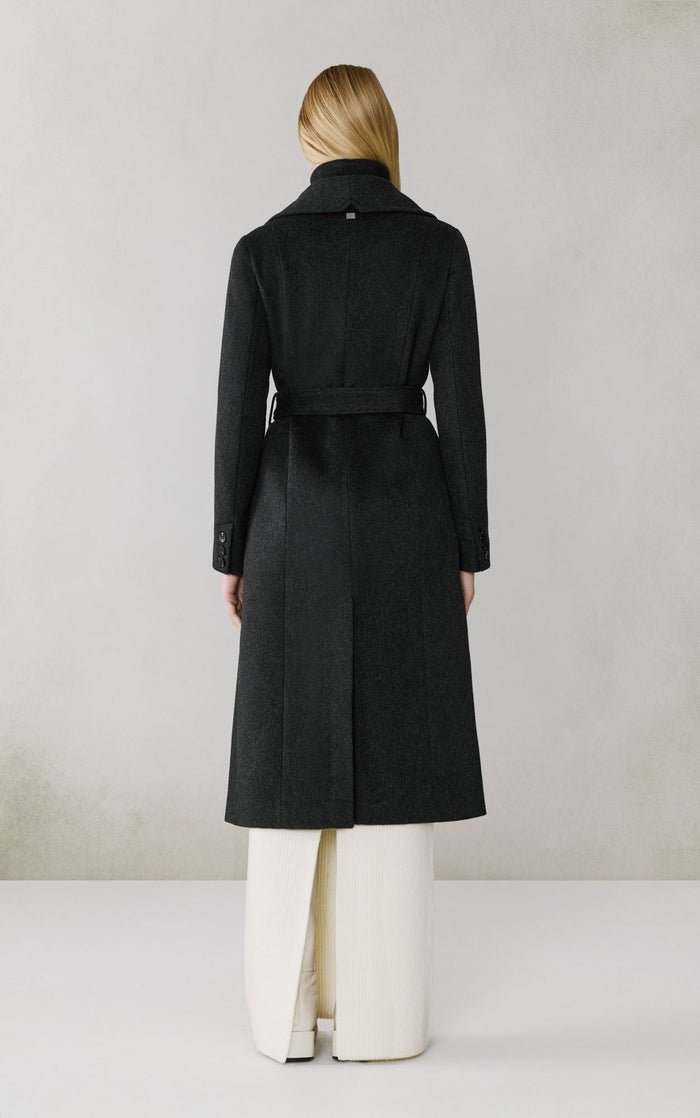 SOIA&KYO ILANA - U - Wool Belted Coat With Bib - Boutique Bubbles