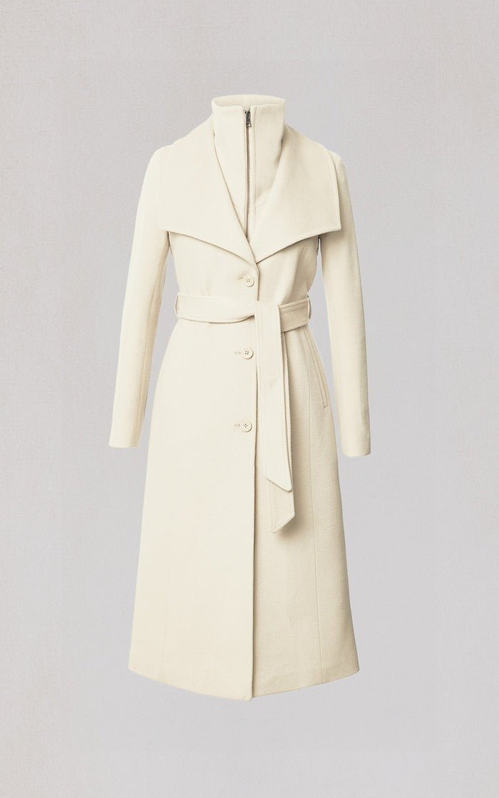 SOIA&KYO ILANA - U - Wool Belted Coat With Bib - Boutique Bubbles