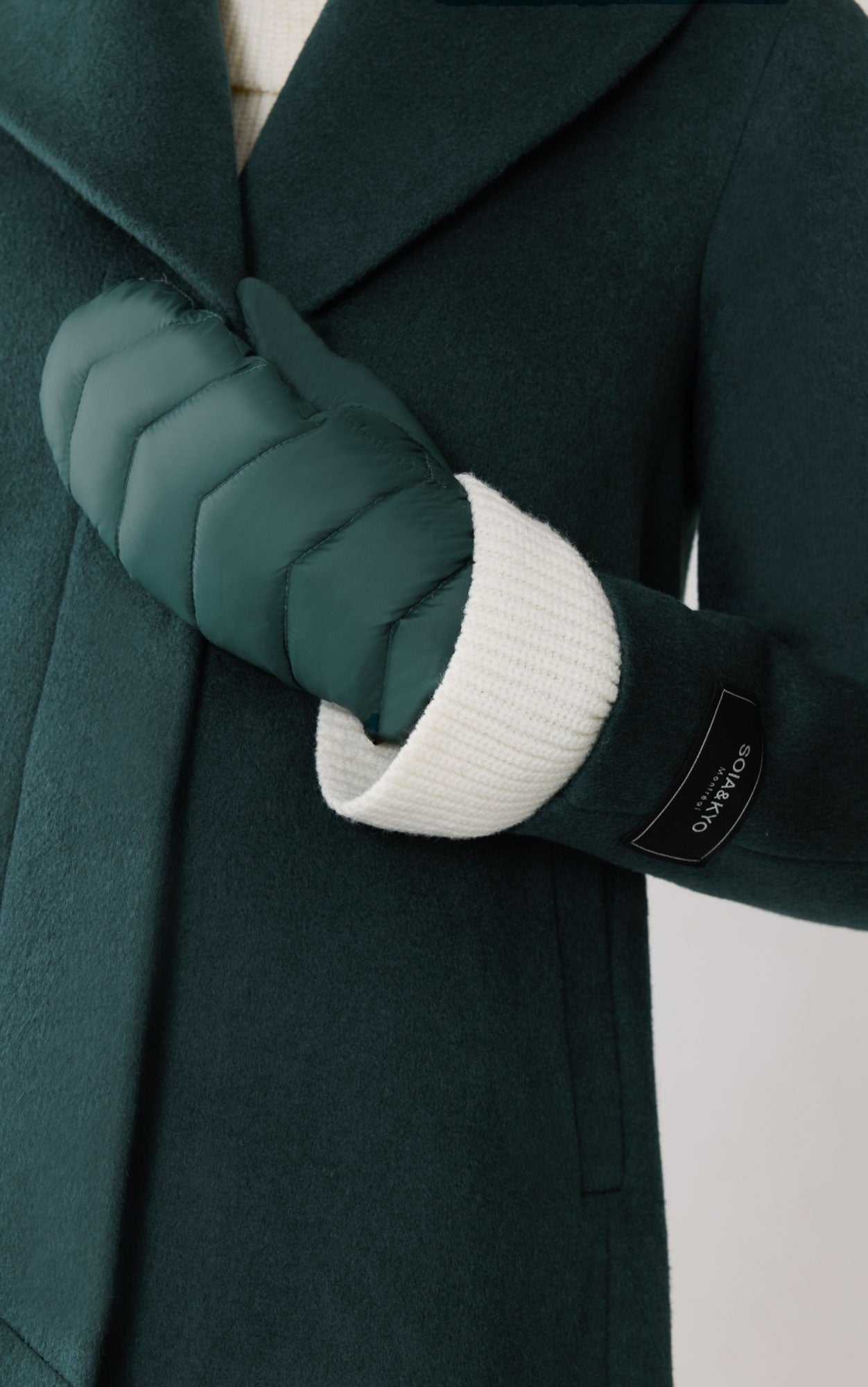 SOIA&KYO JULIA - Sustainable Quilted Puffer Mittens - Boutique Bubbles