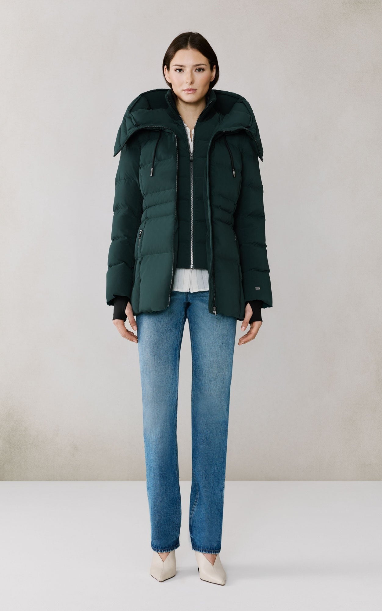 SOIA&KYO JUNE - Novo Down Coat With Bib & Hood - Boutique Bubbles