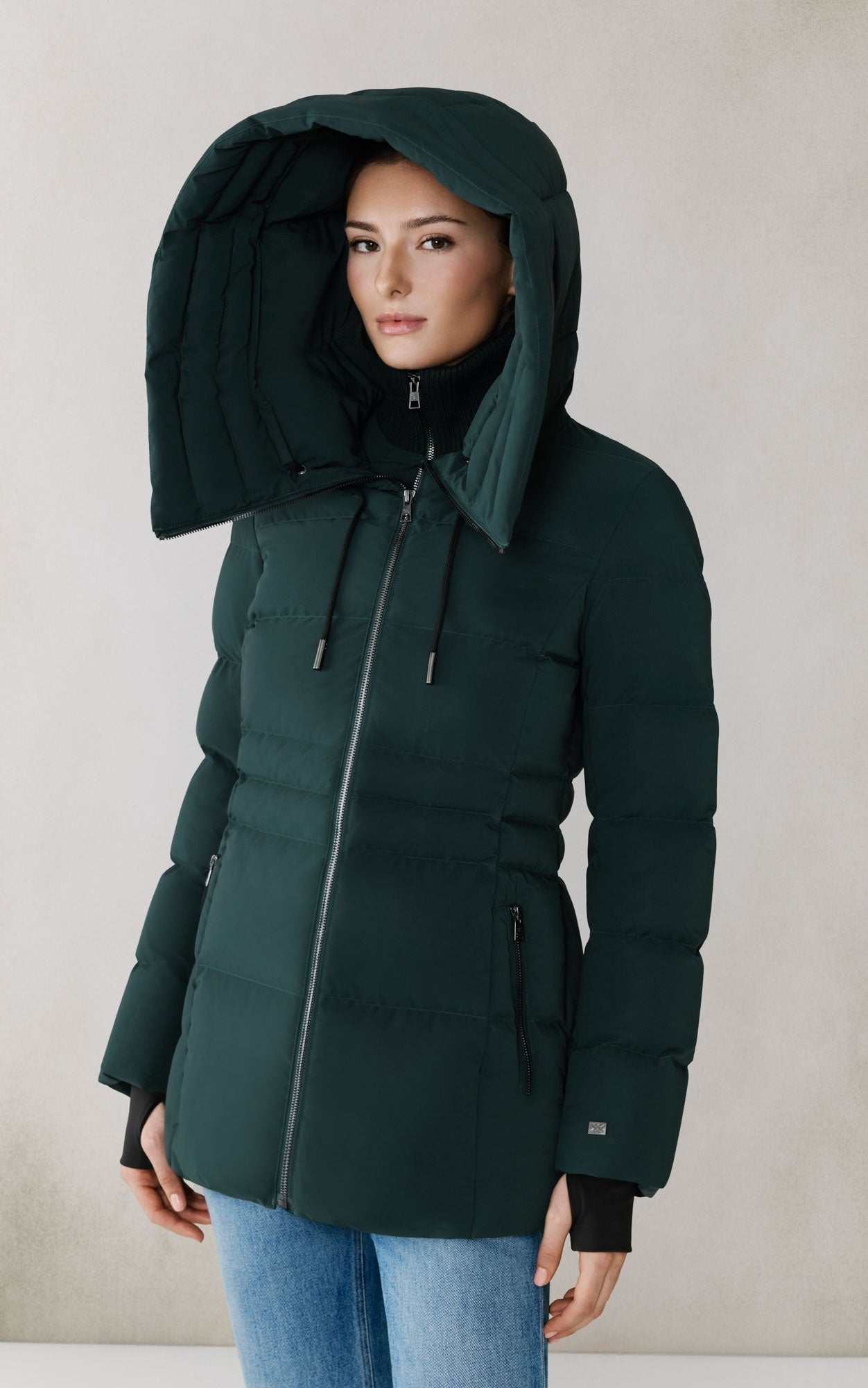 SOIA&KYO JUNE - Novo Down Coat With Bib & Hood - Boutique Bubbles
