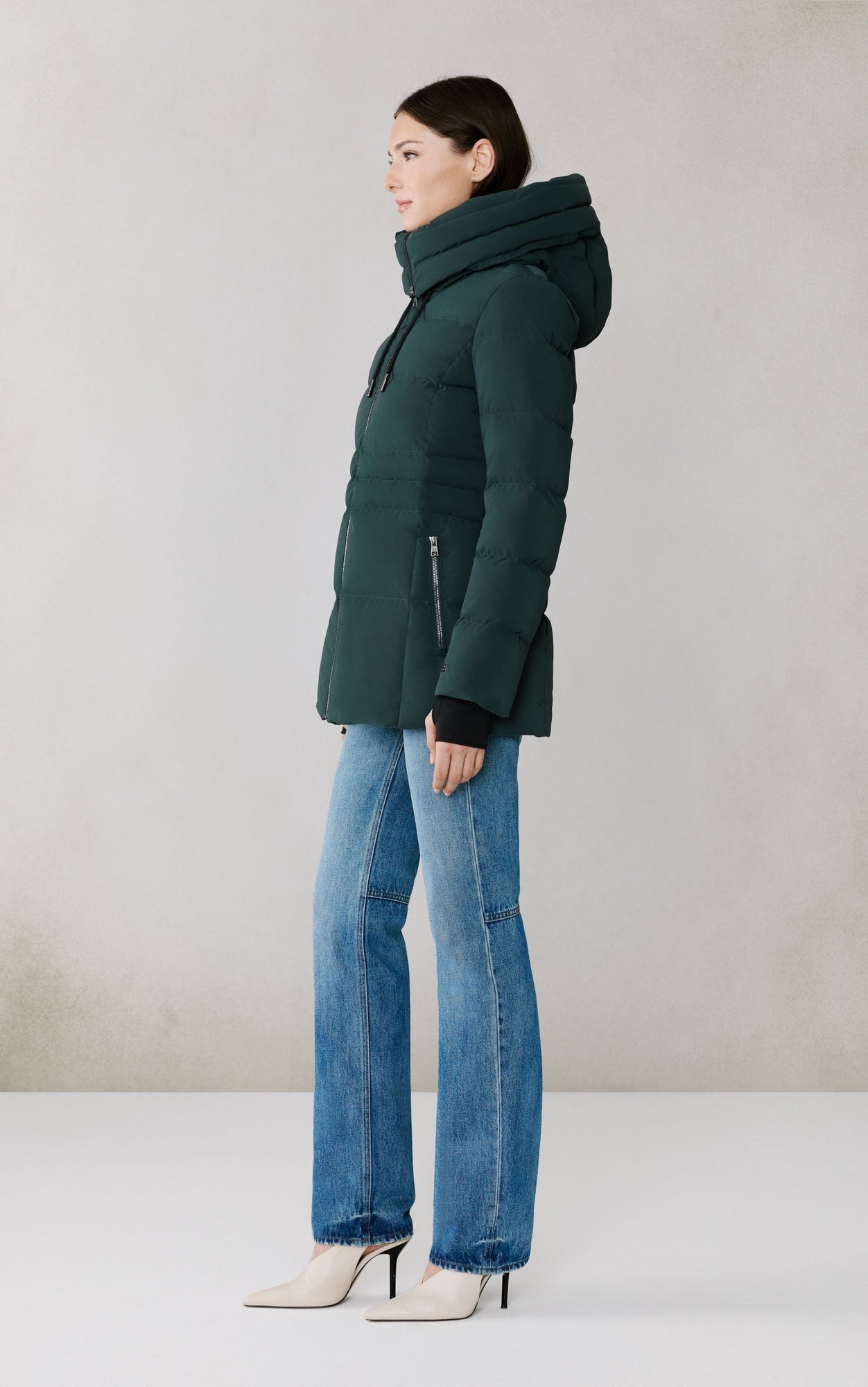 SOIA&KYO JUNE - Novo Down Coat With Bib & Hood - Boutique Bubbles