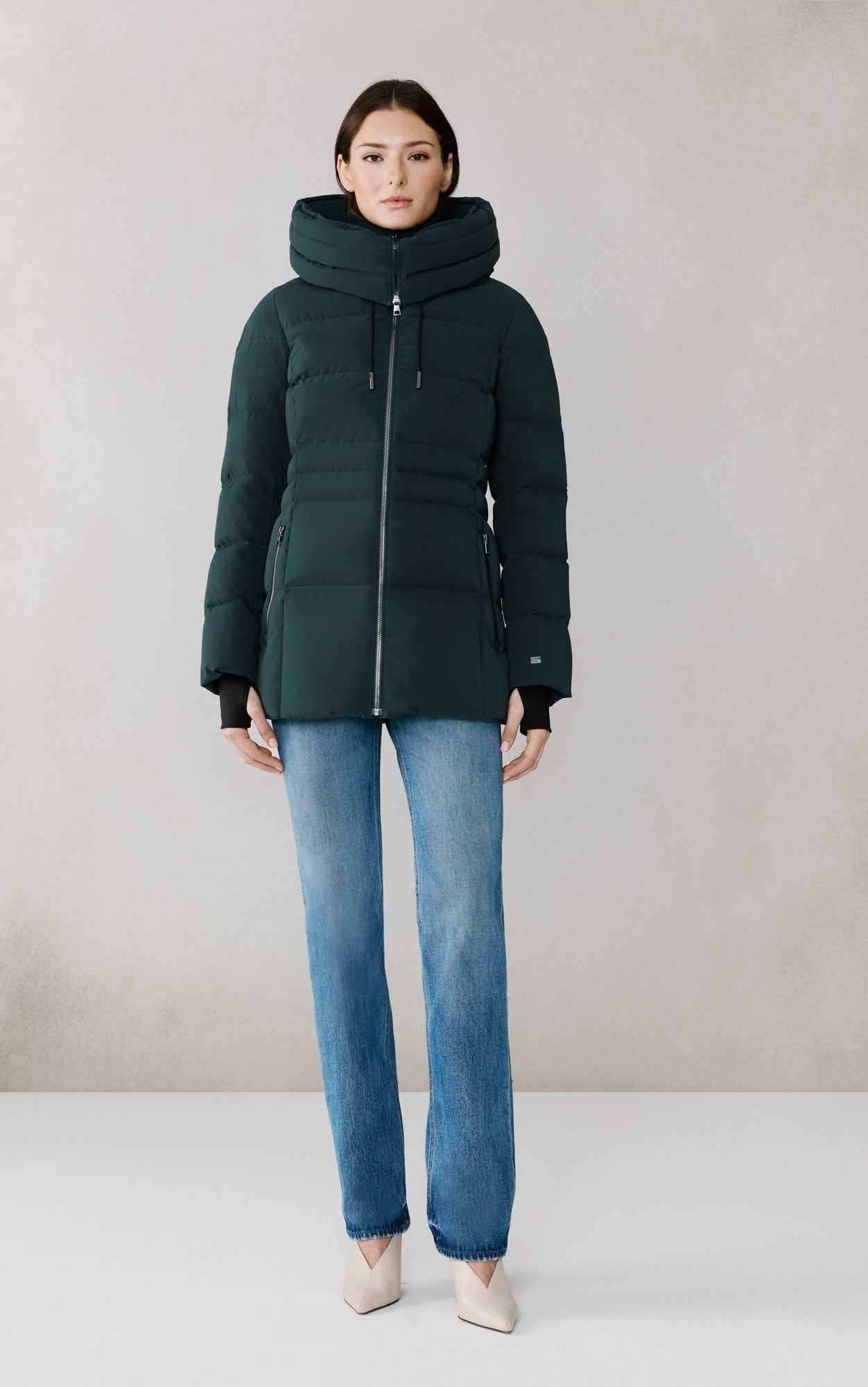 SOIA&KYO JUNE - Novo Down Coat With Bib & Hood - Boutique Bubbles